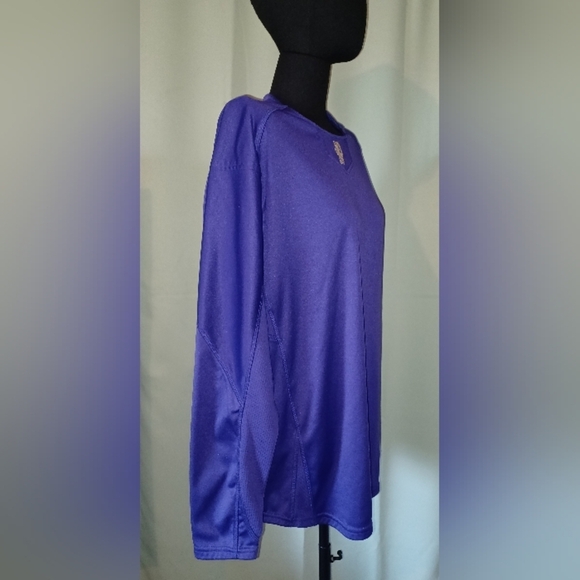 A Puyallup Vikings Baseball Purple Rawlings Fleece Pullover Shirt - Picture 2 of 9